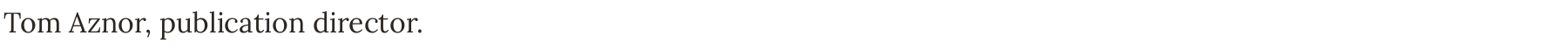 Name of the publication director, as an image